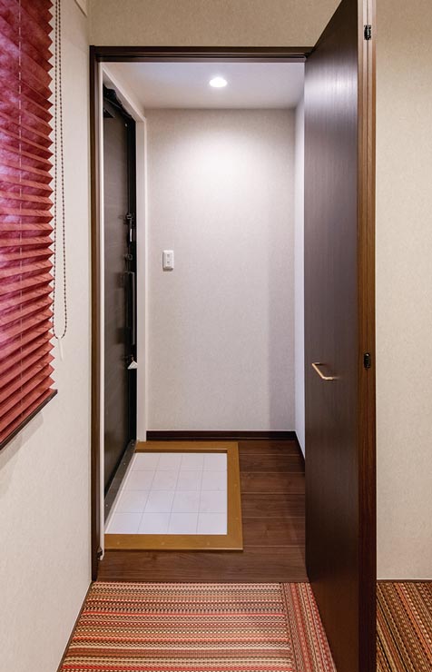東京セキスイハイム建築実例_セキスイ畳と和紙調プリーツスクリーンで個性的な和室