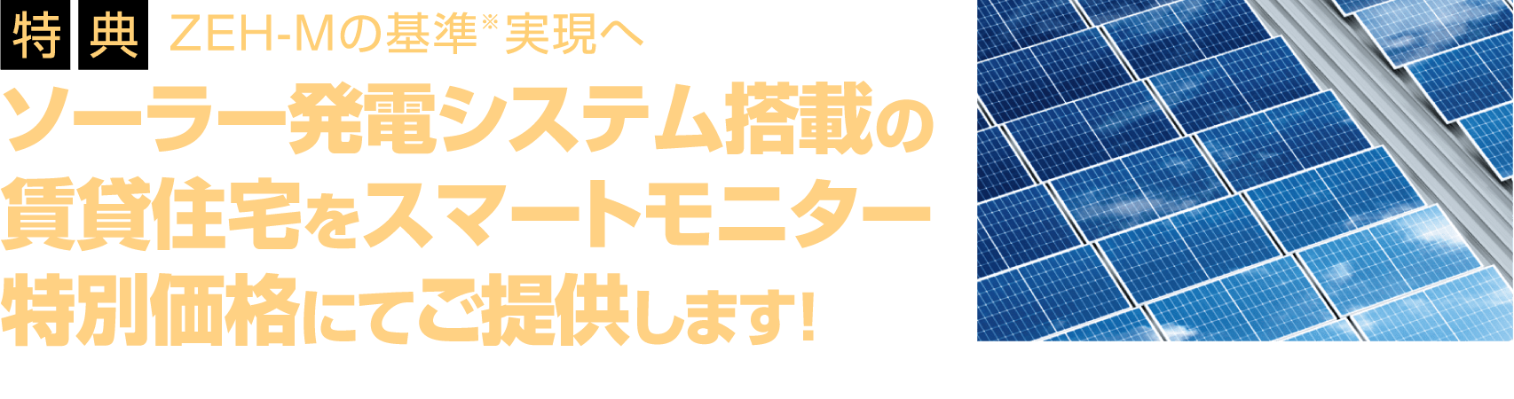 スマートモニター募集2大特典/特典1:ソーラー発電システム設置相当分をサービス