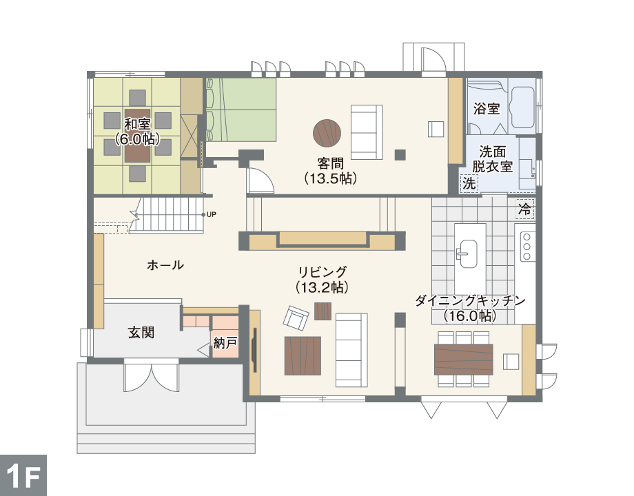 小田原パルフェ展示場 間取り図 1階