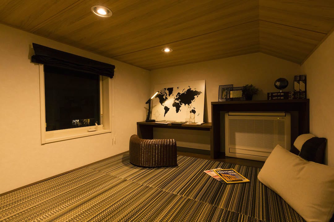 青葉の森パルフェ展示場_夜間_2F小屋裏
