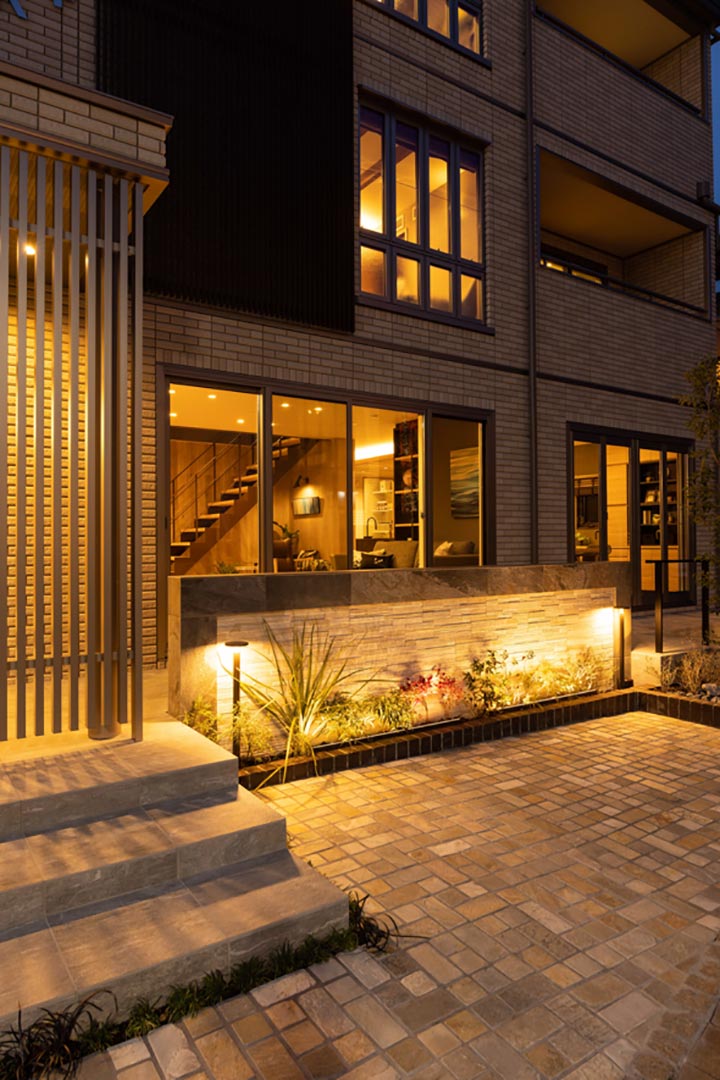 小田原展示場 夜間_外観