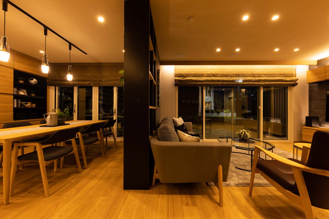 小田原展示場 夜間_1FLDK