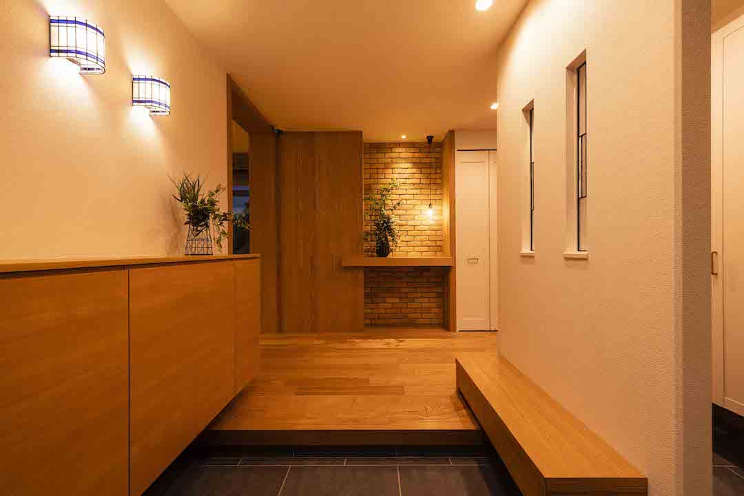熊谷パルフェ展示場_夜1Fリビング