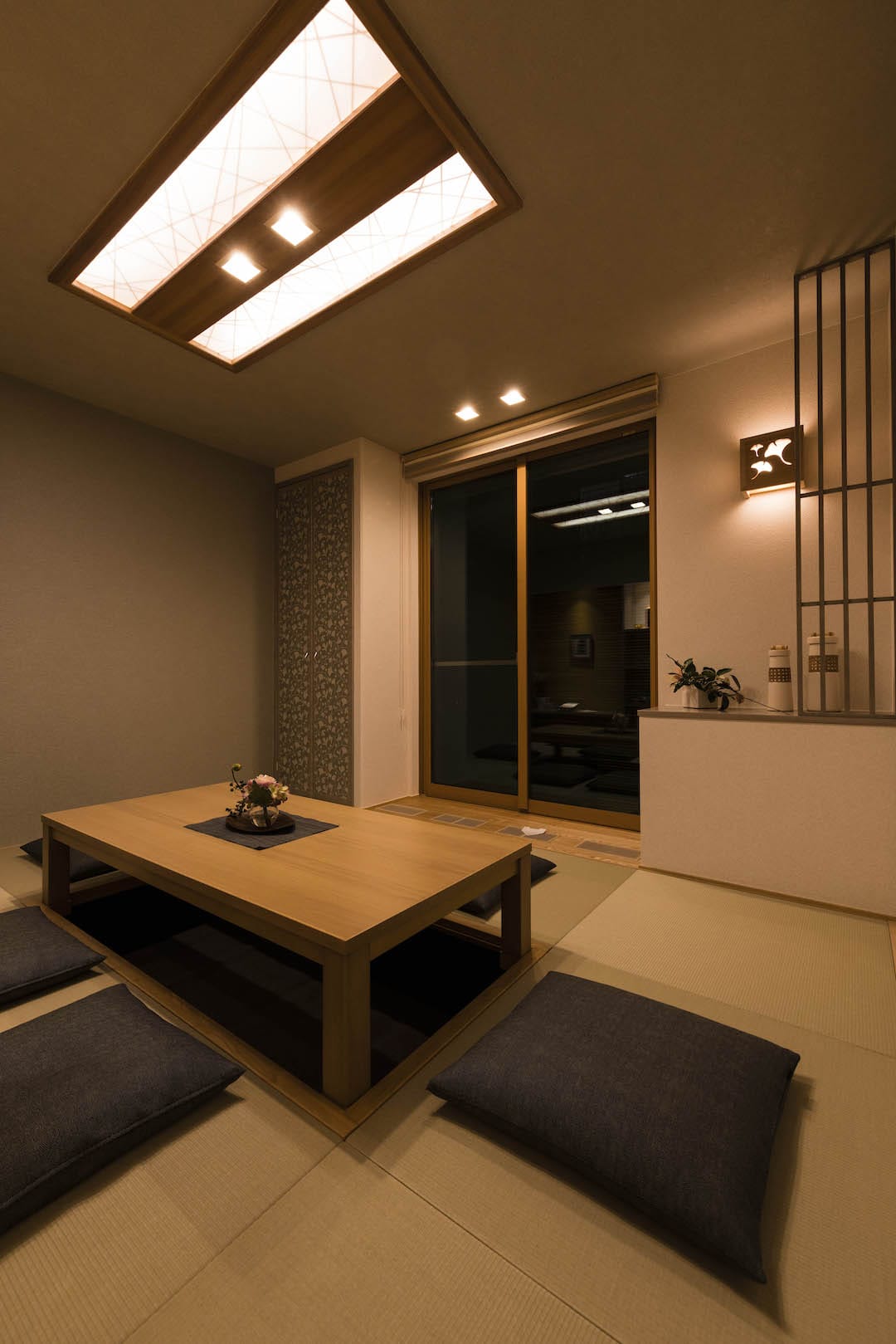 所沢パルフェ展示場_夜間_1F和室