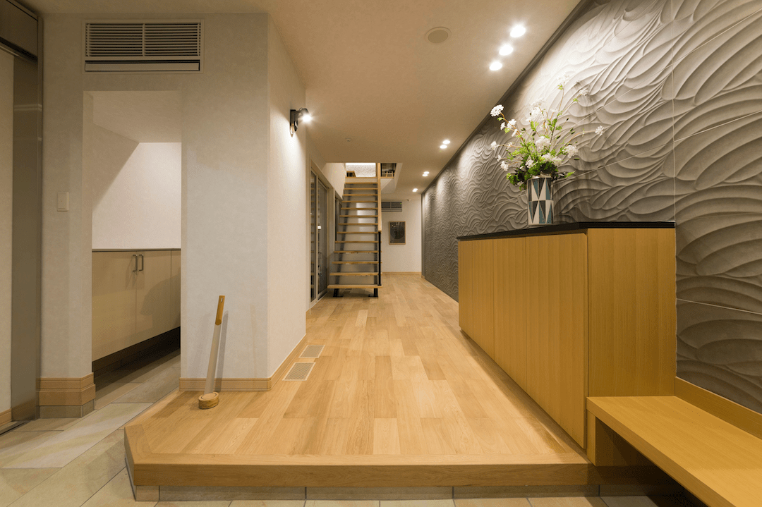 石神井デシオ展示場-夜間-1F玄関ホール
