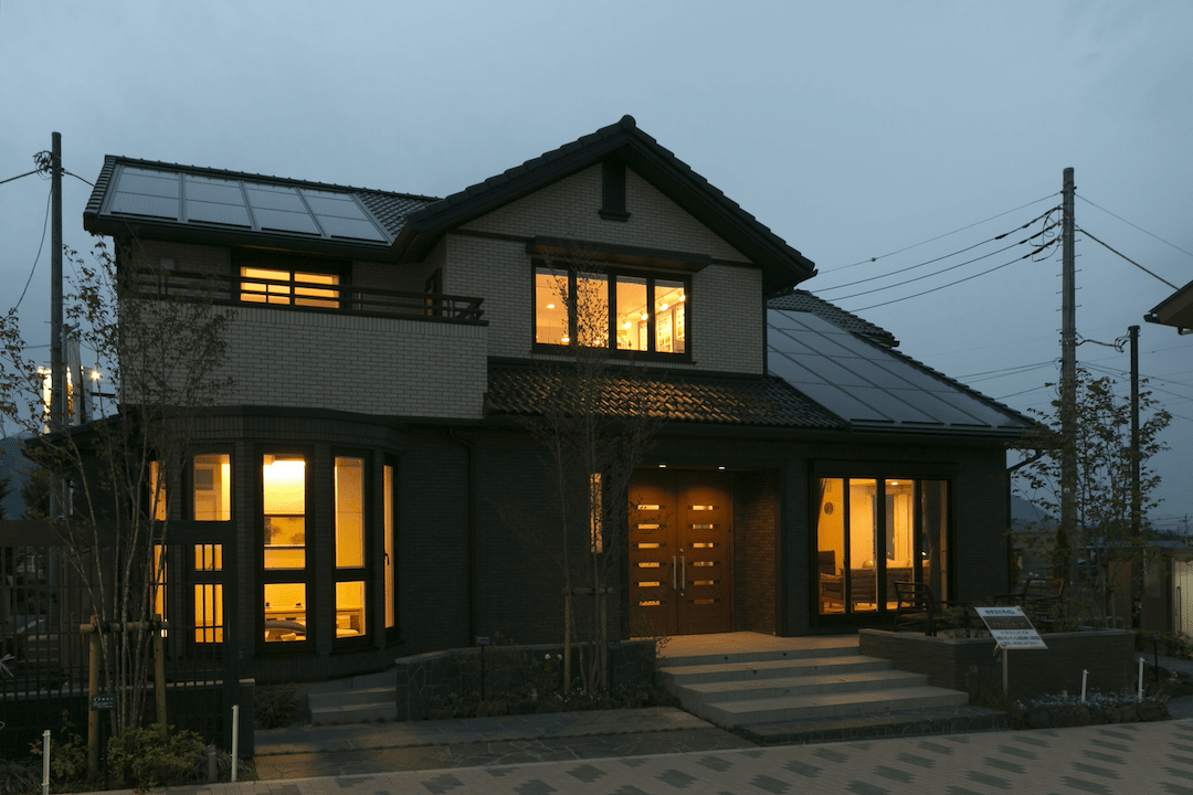 富士吉田展示場 夜間_外観
