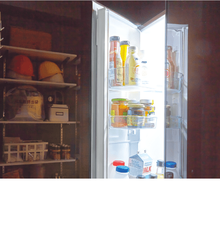 冷蔵庫で食料を保存夏場も食材が傷まない