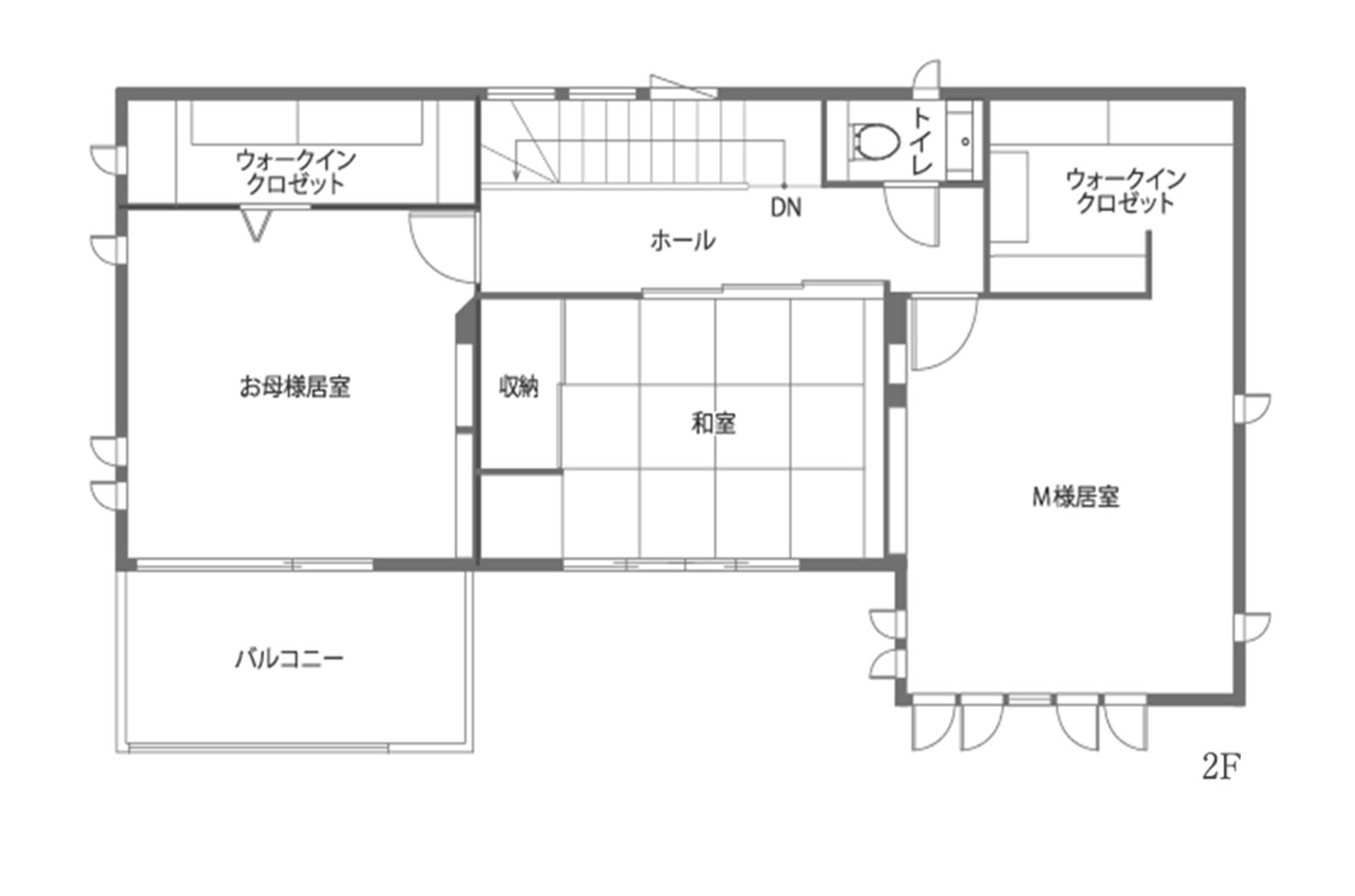 東京セキスイハイム建築実例_2F間取り