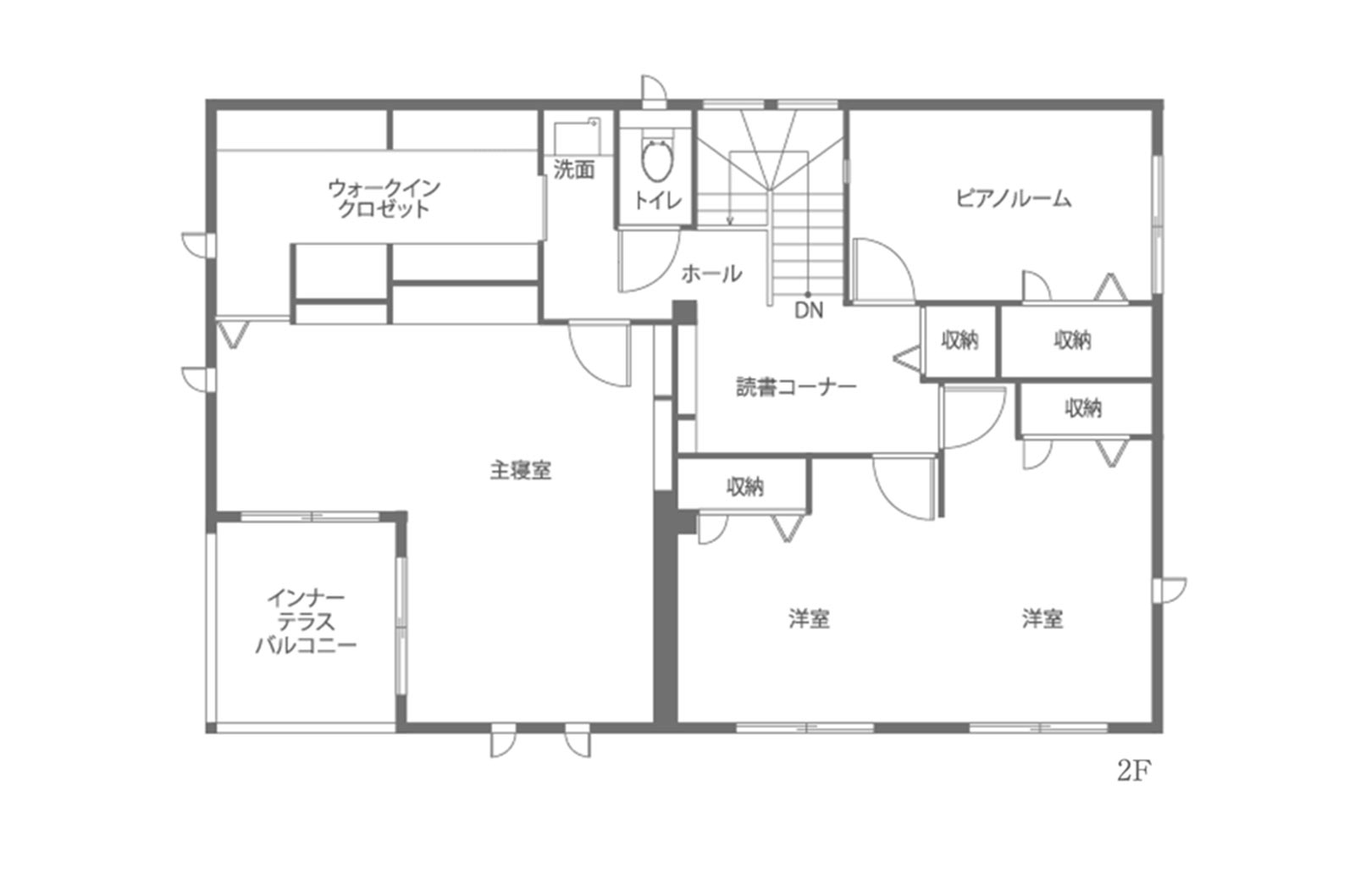 東京セキスイハイム建築実例_2階間取り