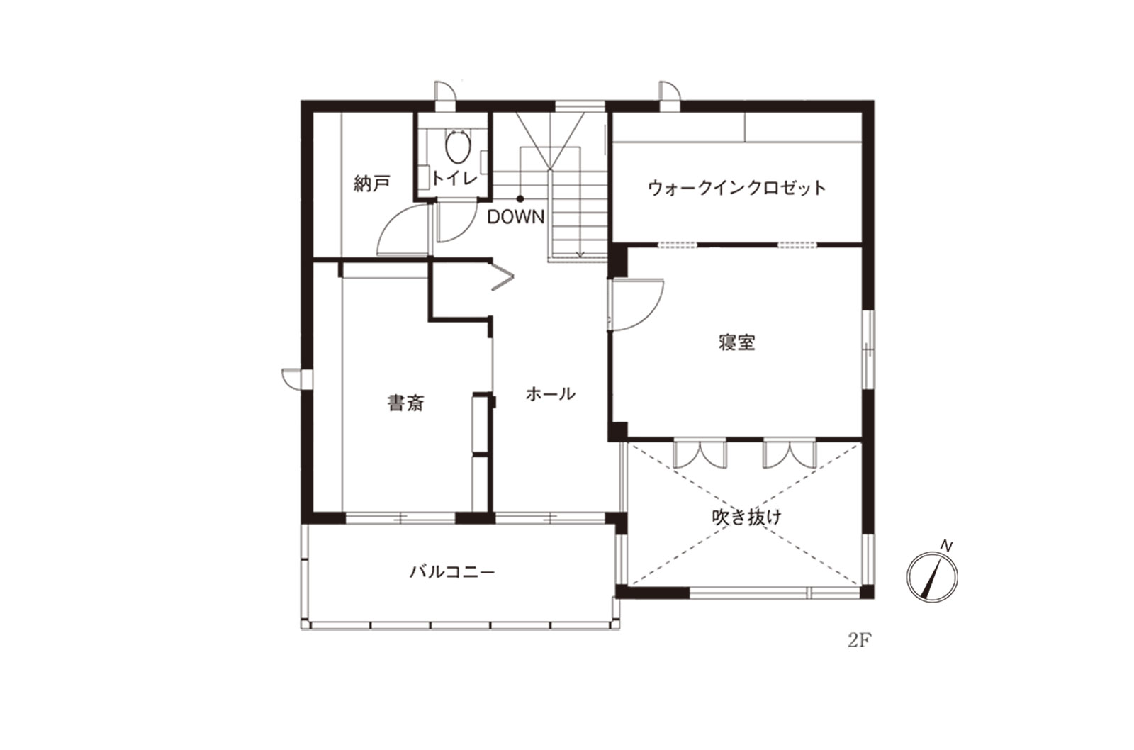 東京セキスイハイム建築実例_2階間取り