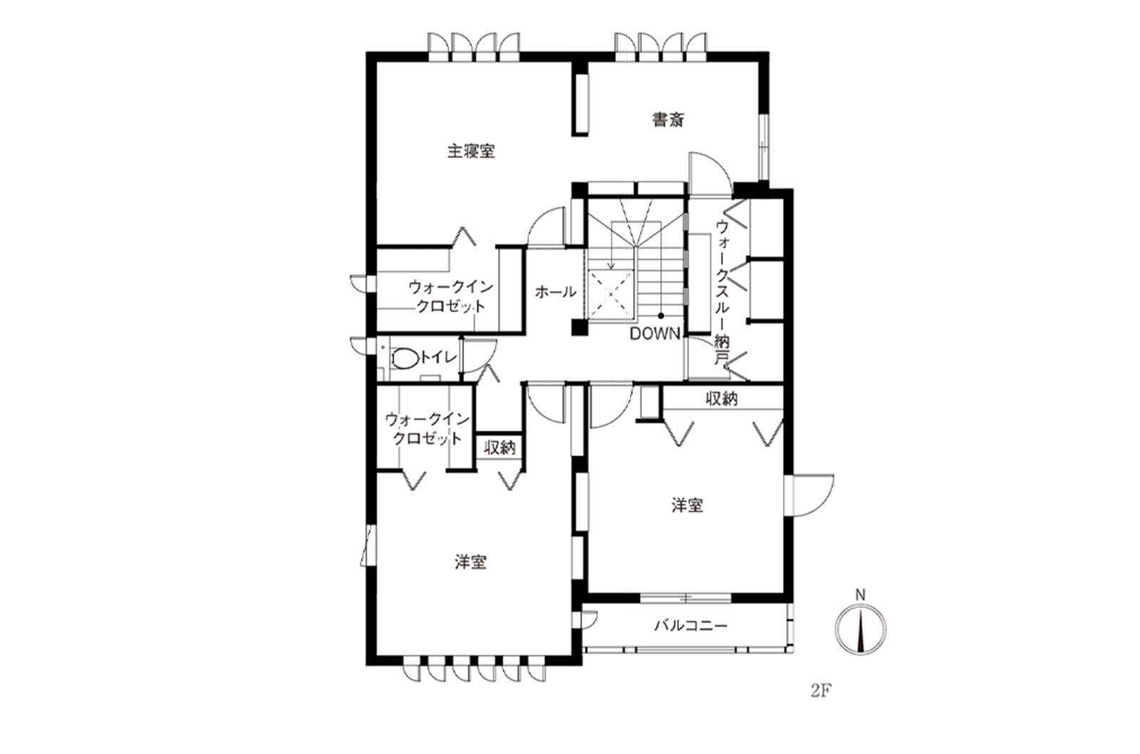 東京セキスイハイム建築実例_2階間取り