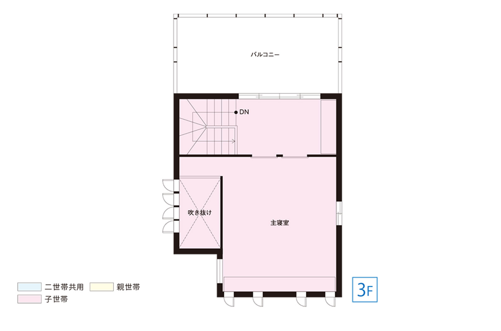 東京セキスイハイム建築事例_３階間取り