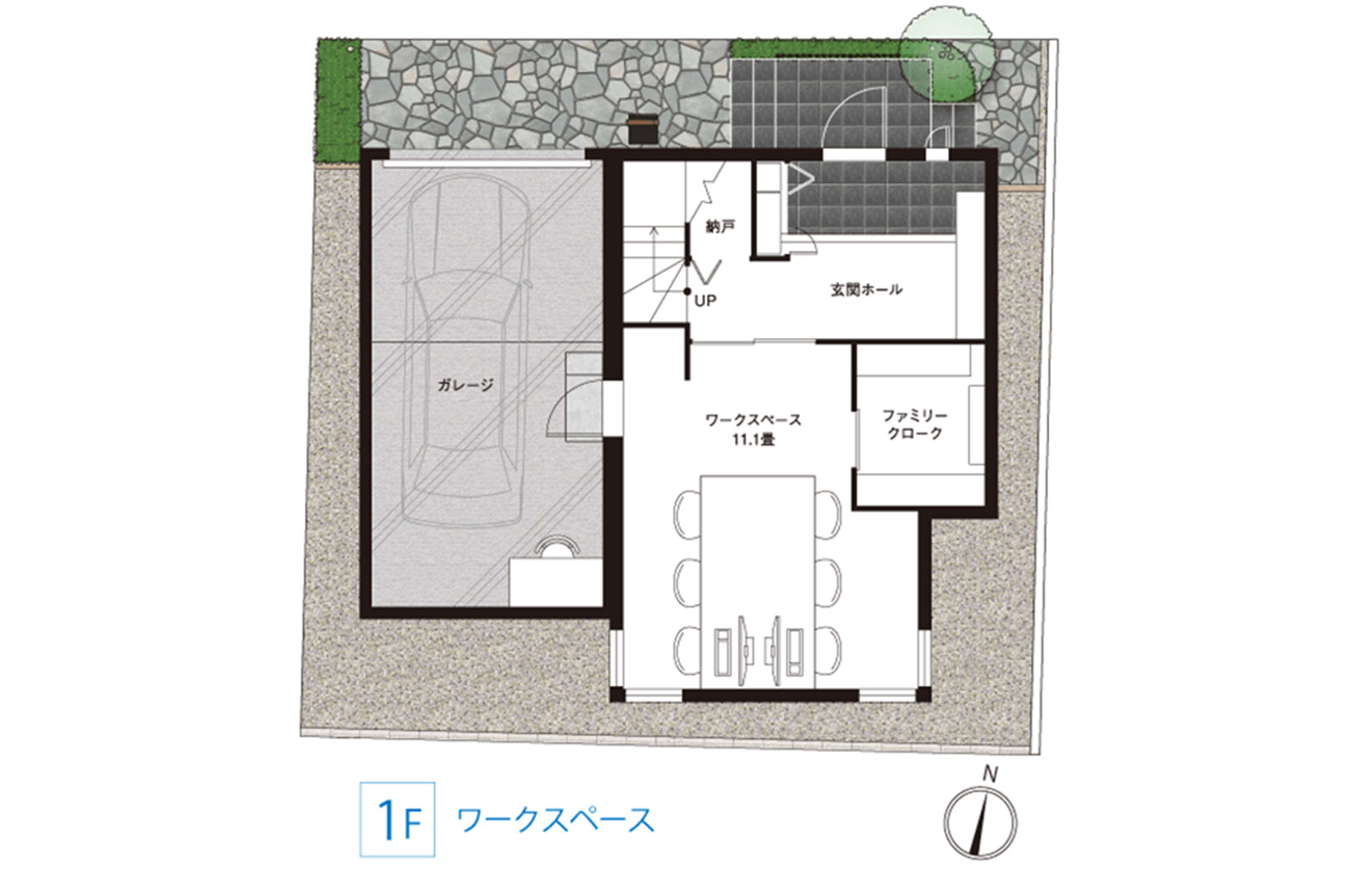 東京セキスイハイム建築事例_1階間取り