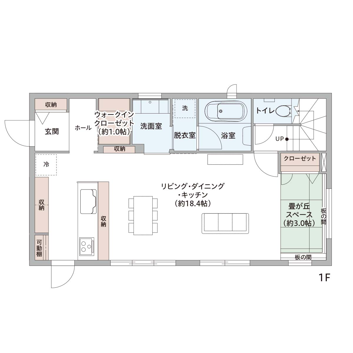 イメージ_東京セキスイハイム建築事例_１F間取り