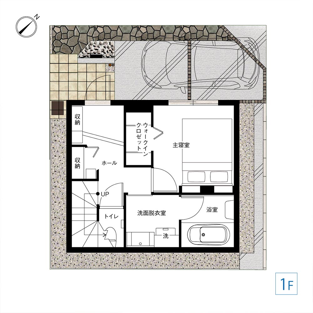 イメージ_東京セキスイハイム建築事例_1F間取り