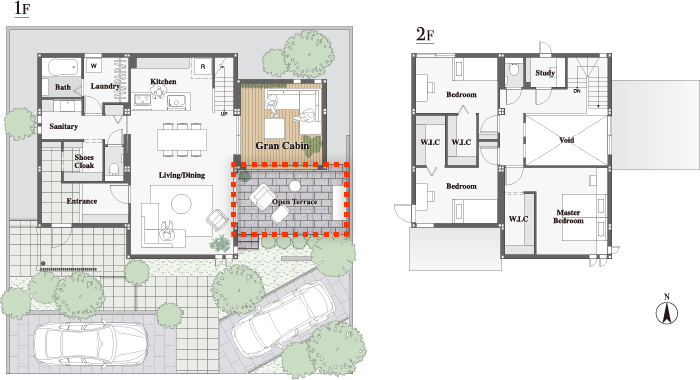 空とつながる空間提案 間取り