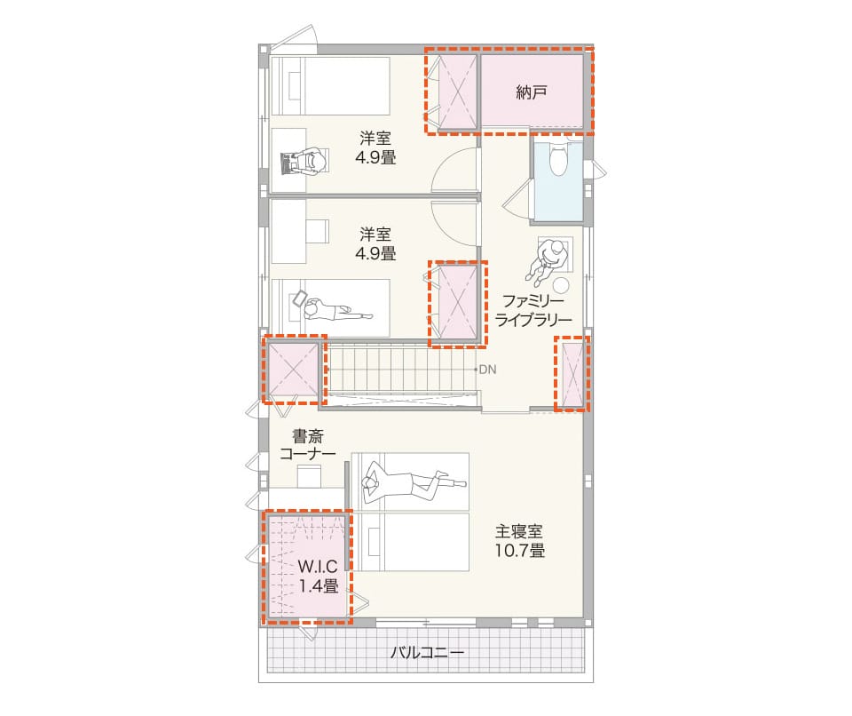 間取り_楽々スッキリ収納