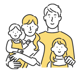 小さい子どもや親と参加する家族