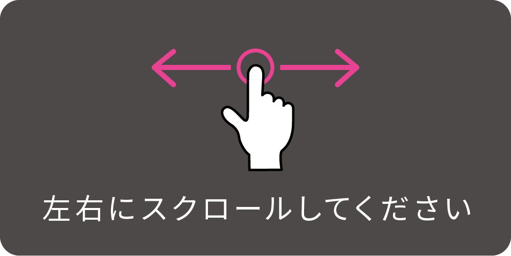 左右にスクロールしてください