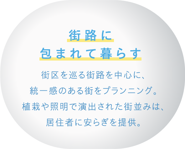 街路に包まれて暮らす