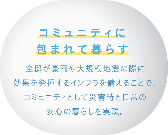 コミュニティに包まれて暮らす