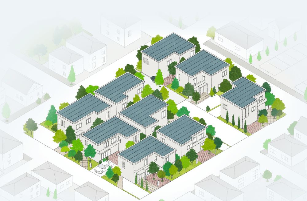 東京セキスイハイムの分譲地（一戸建て・土地）_セキスイハイムがつくる街