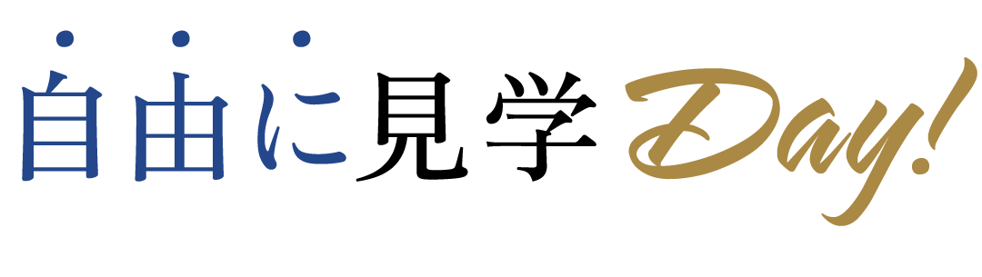 自由に見学DAY! NO接客!NO予約!